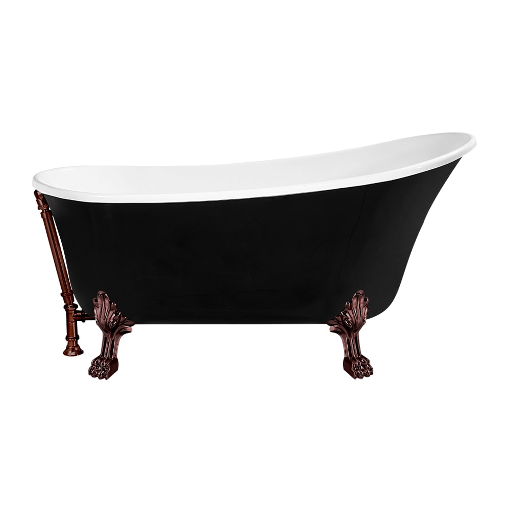 59 inch Streamline NPT9344ORB-ORB Clawfoot Bathtub with External Drain