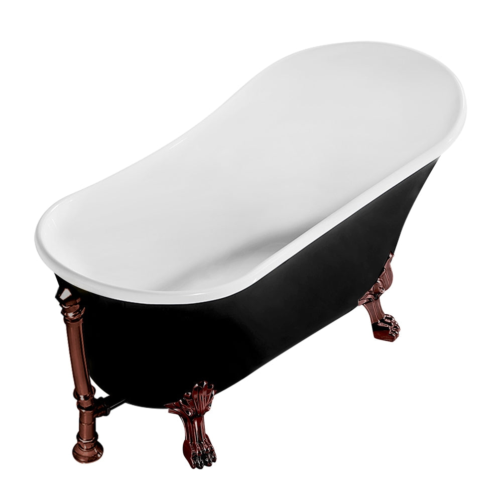 59 inch Streamline NPT9344ORB-ORB Clawfoot Bathtub with External Drain