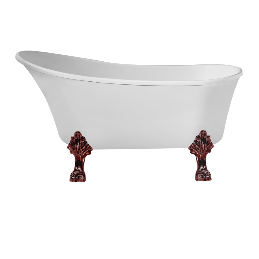 59 inch Streamline NPT9347ORB-ORB Clawfoot Bathtub with Internal Drain