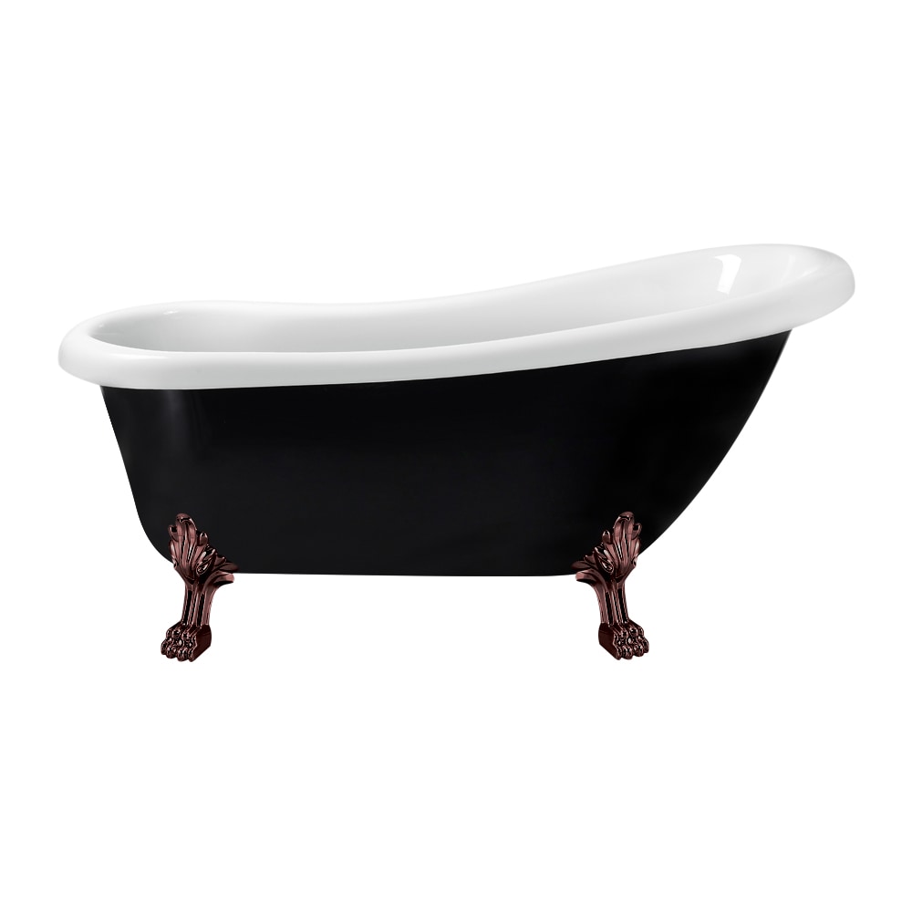 61 inch Streamline NPT9481ORB-ORB Clawfoot Bathtub with Internal Drain