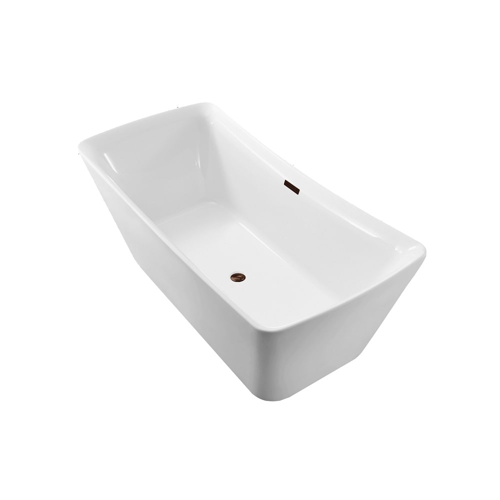 70 inch Streamline NPT9542ORB Soaking Freestanding Bathtub with Internal Drain