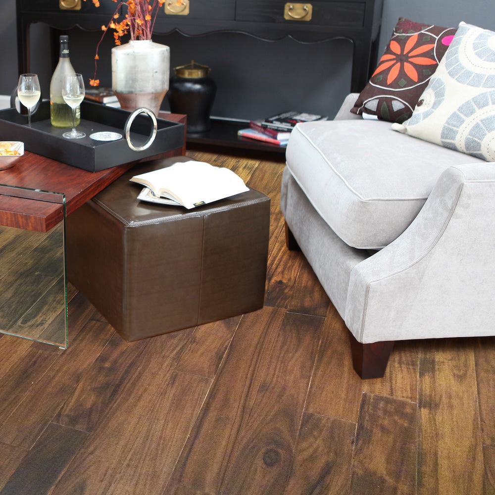 Plancher, bois franc d'ingénierie, 1/2 po x 4 13/16 po x longueur variable, Acacia Nat (28,37 pi2/boîte)