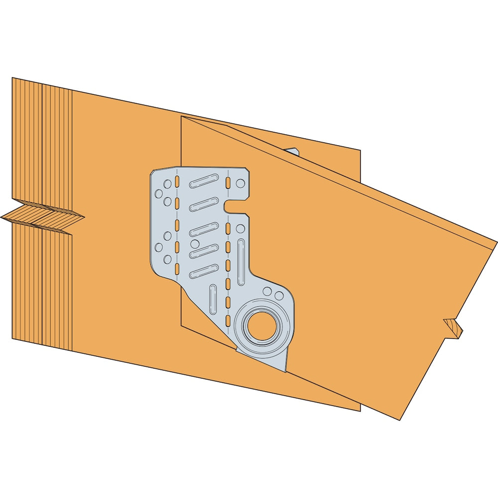 LSSR Light Field-Adjustable Rafter Hanger for 2x8 Nominal Lumber