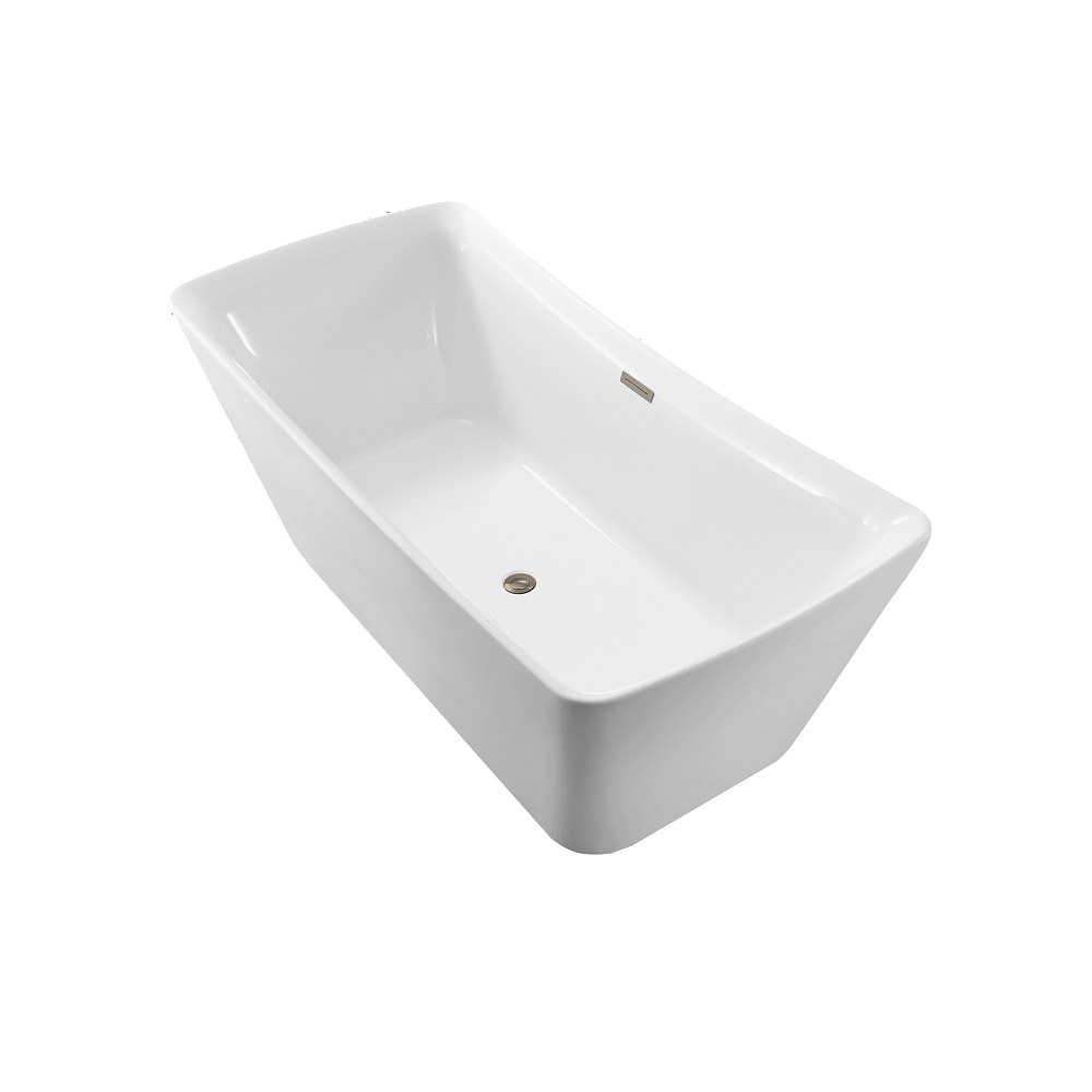 70 inch Streamline NPT9542BNK Soaking Freestanding Bathtub with Internal Drain
