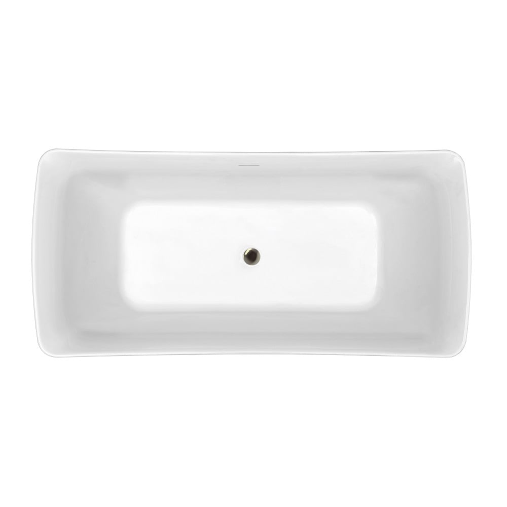 62 inch Streamline NPT9550BNK Freestanding Bathtub with Internal Drain