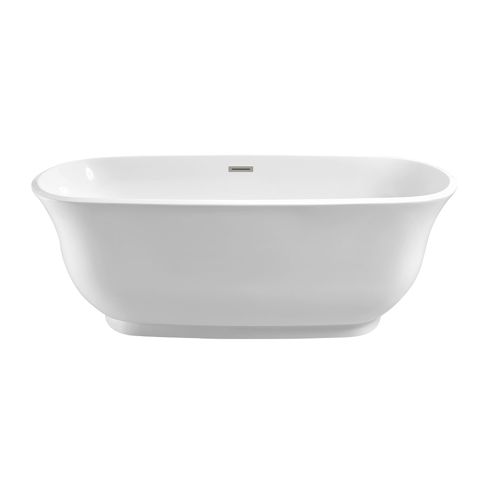 67 inch Streamline NPT9661BNK Soaking Freestanding Bathtub with Internal Drain