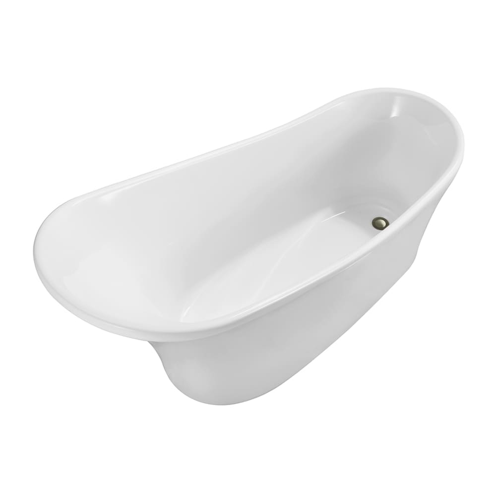 59 inch Streamline NPT9820BNK Soaking Freestanding Bathtub with Internal Drain