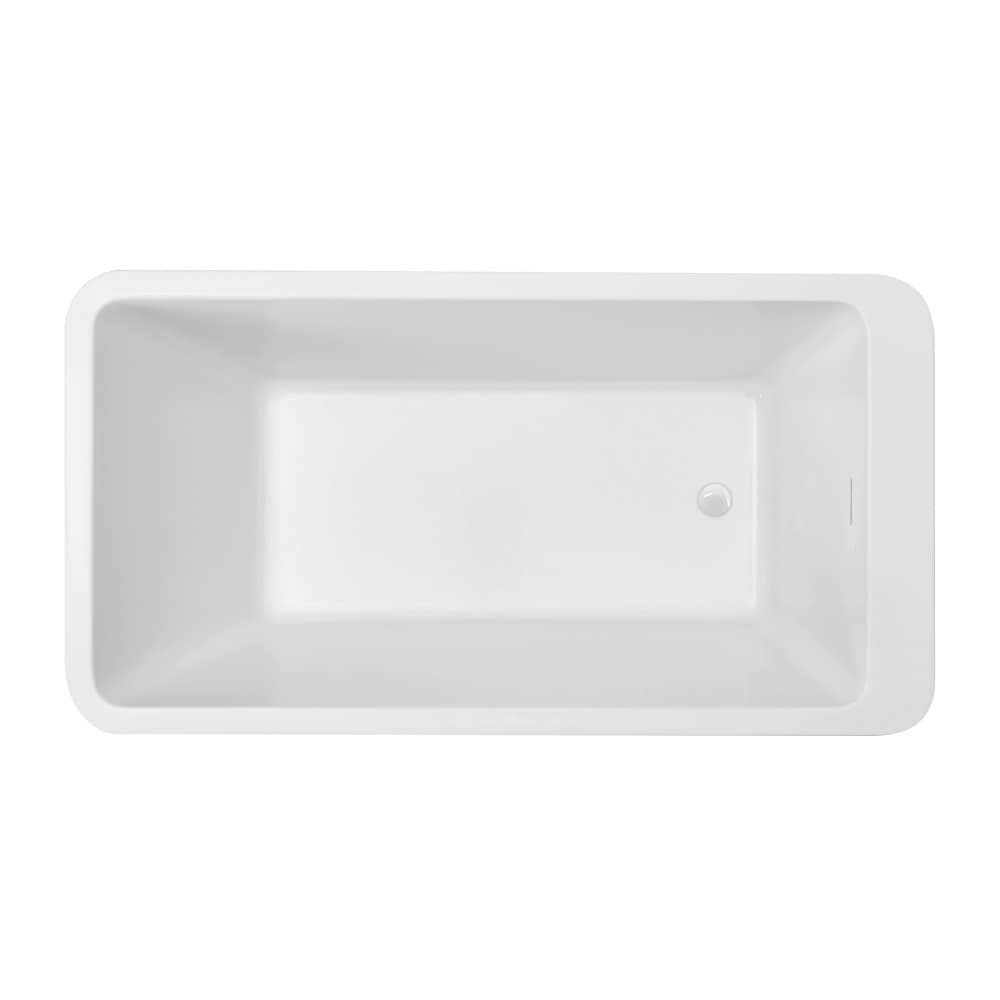 60 inch Streamline NPT9250WH Freestanding Bathtub with Internal Drain