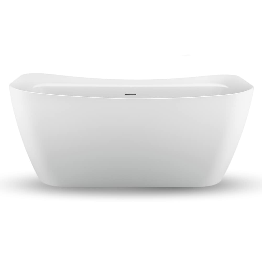 59 inch Streamline NPT91720GLD Freestanding Bathtub with Internal Drain