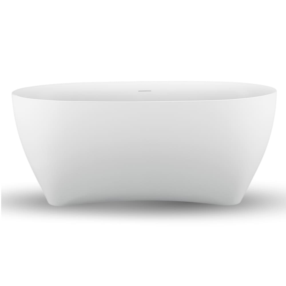 59 inch Streamline NPT91740GLD Freestanding Bathtub with Internal Drain