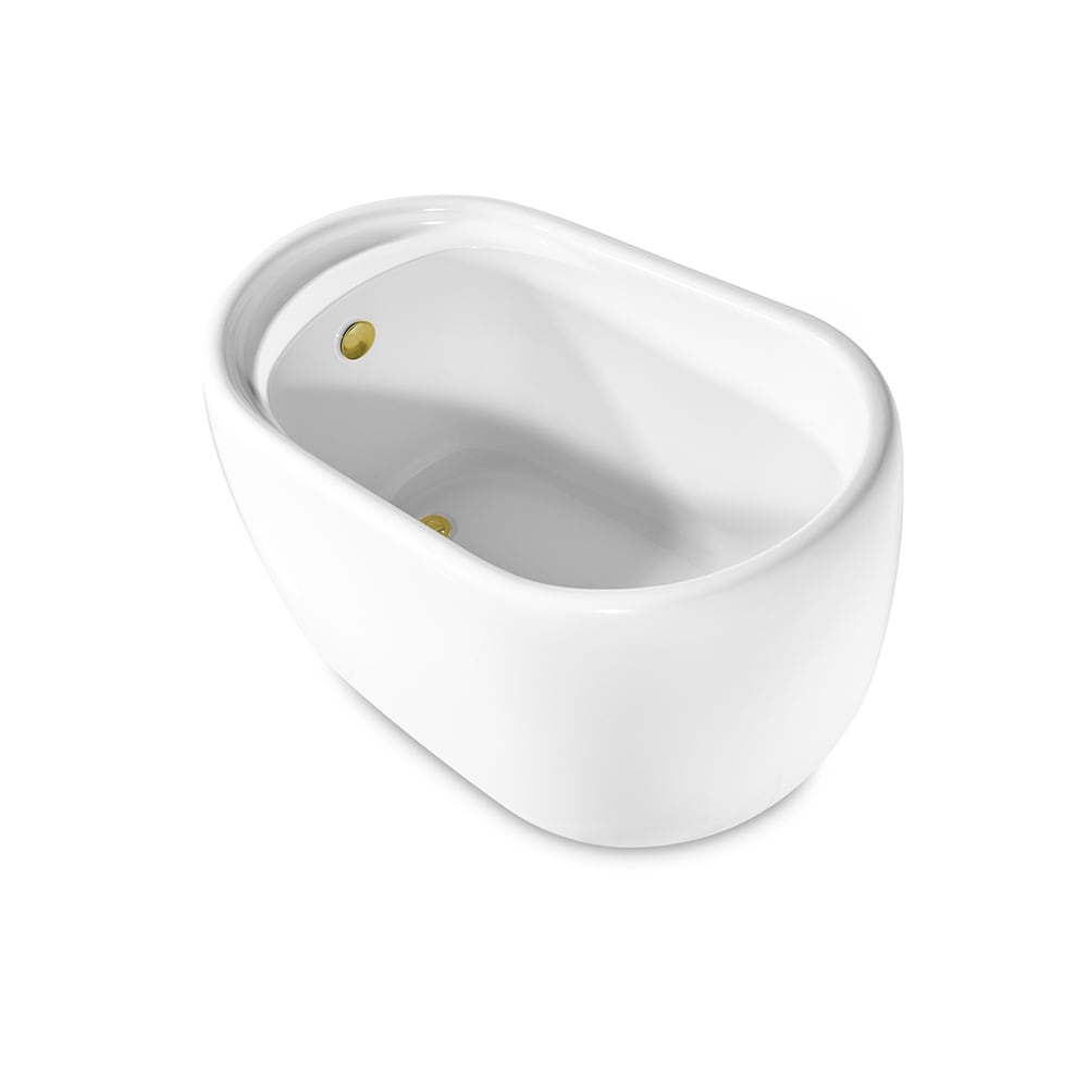 51 inch Streamline NPT92040GLD Freestanding Bathtub with Internal Drain