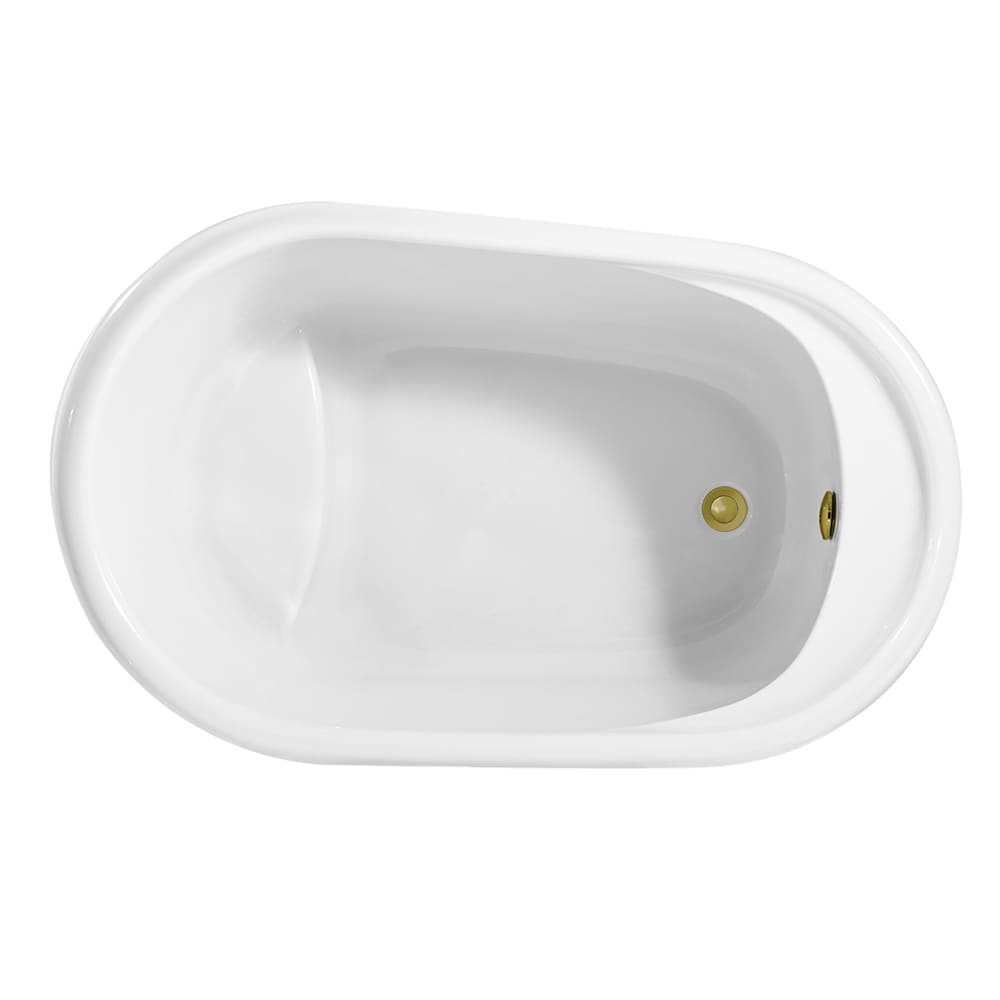 51 inch Streamline NPT92040GLD Freestanding Bathtub with Internal Drain