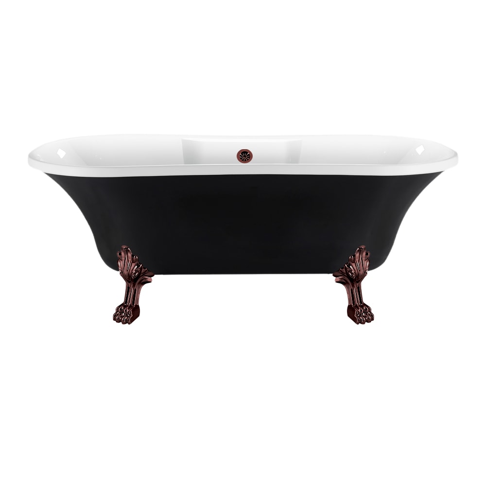 68 inch Streamline NPT9103ORB-ORB Clawfoot Bathtub with External Drain
