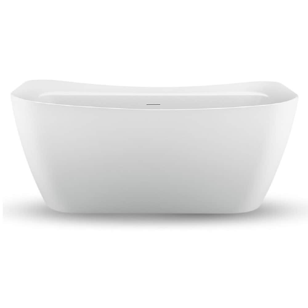 59 inch Streamline NPT91720ORB Freestanding Bathtub with Internal Drain