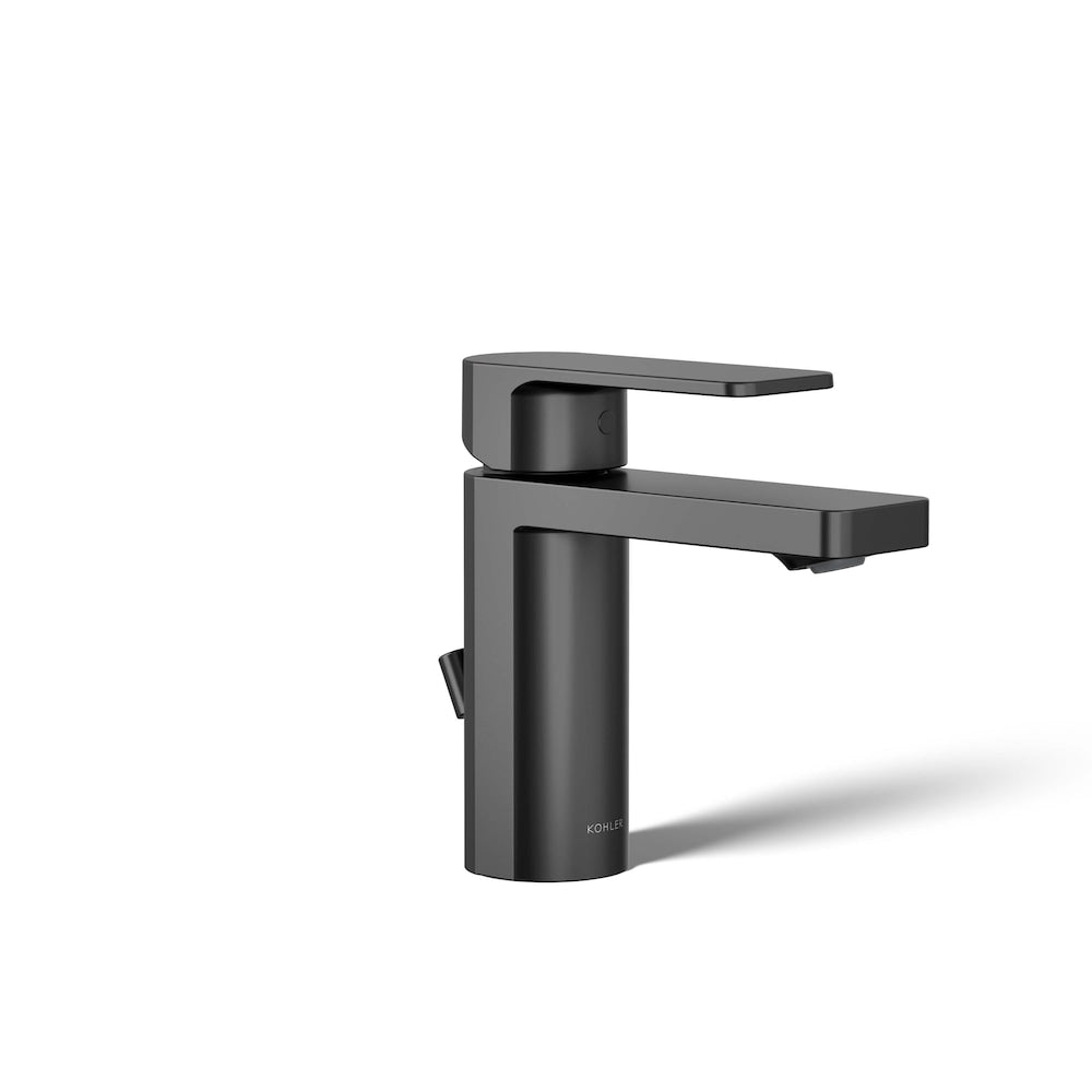 Parallel Single-handle bathroom sink faucet,Black