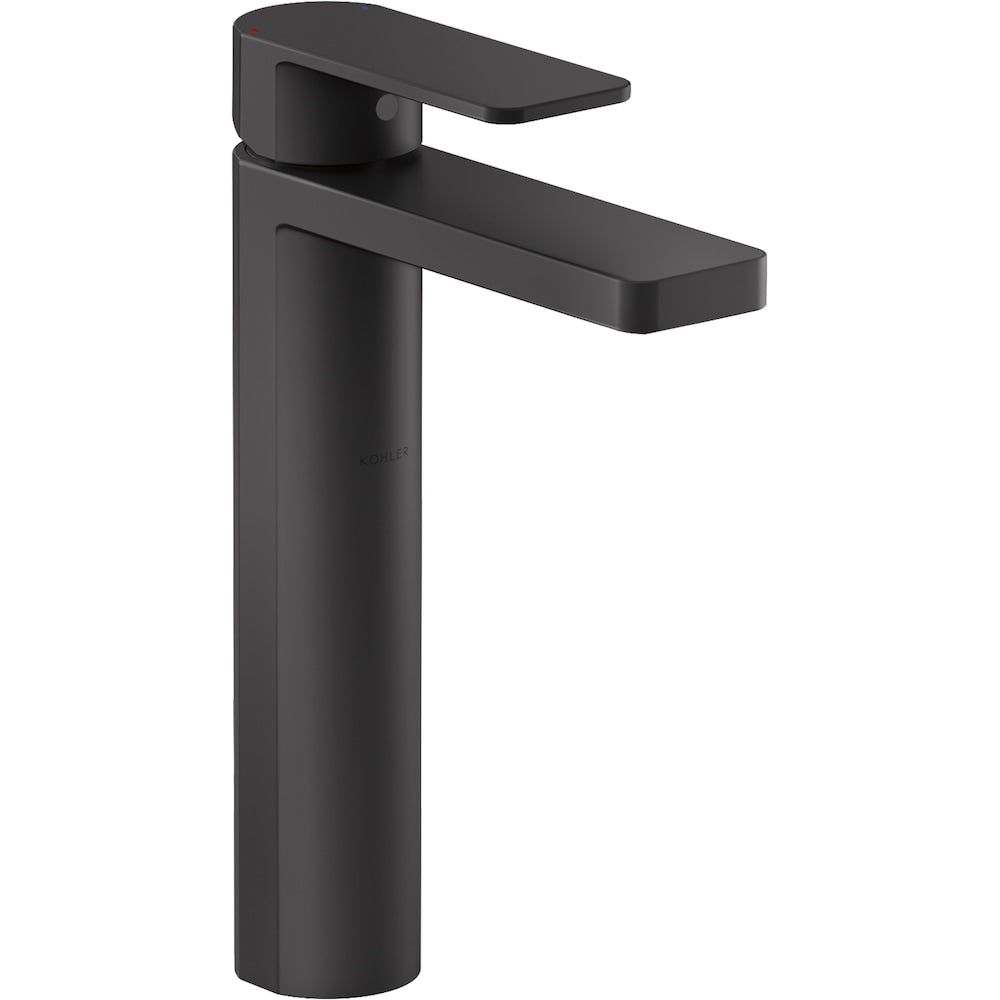 Parallel Single-handle bathroom sink faucet in Black