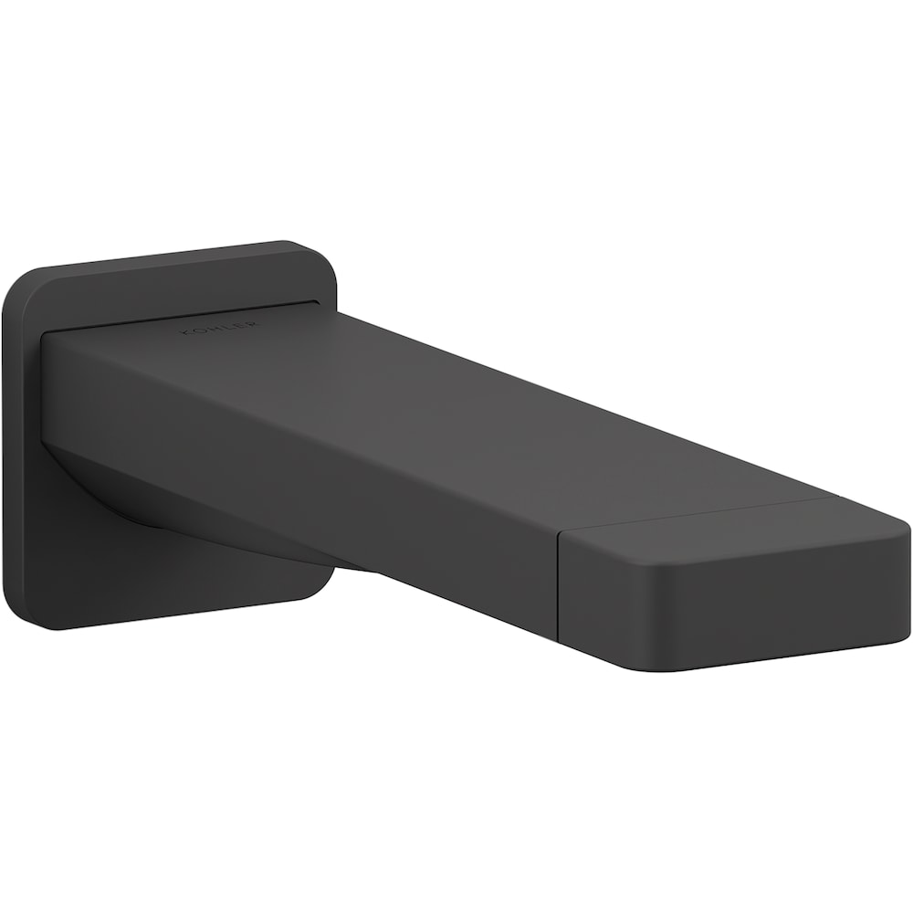 Parallel Wall-mount bath spout,Black