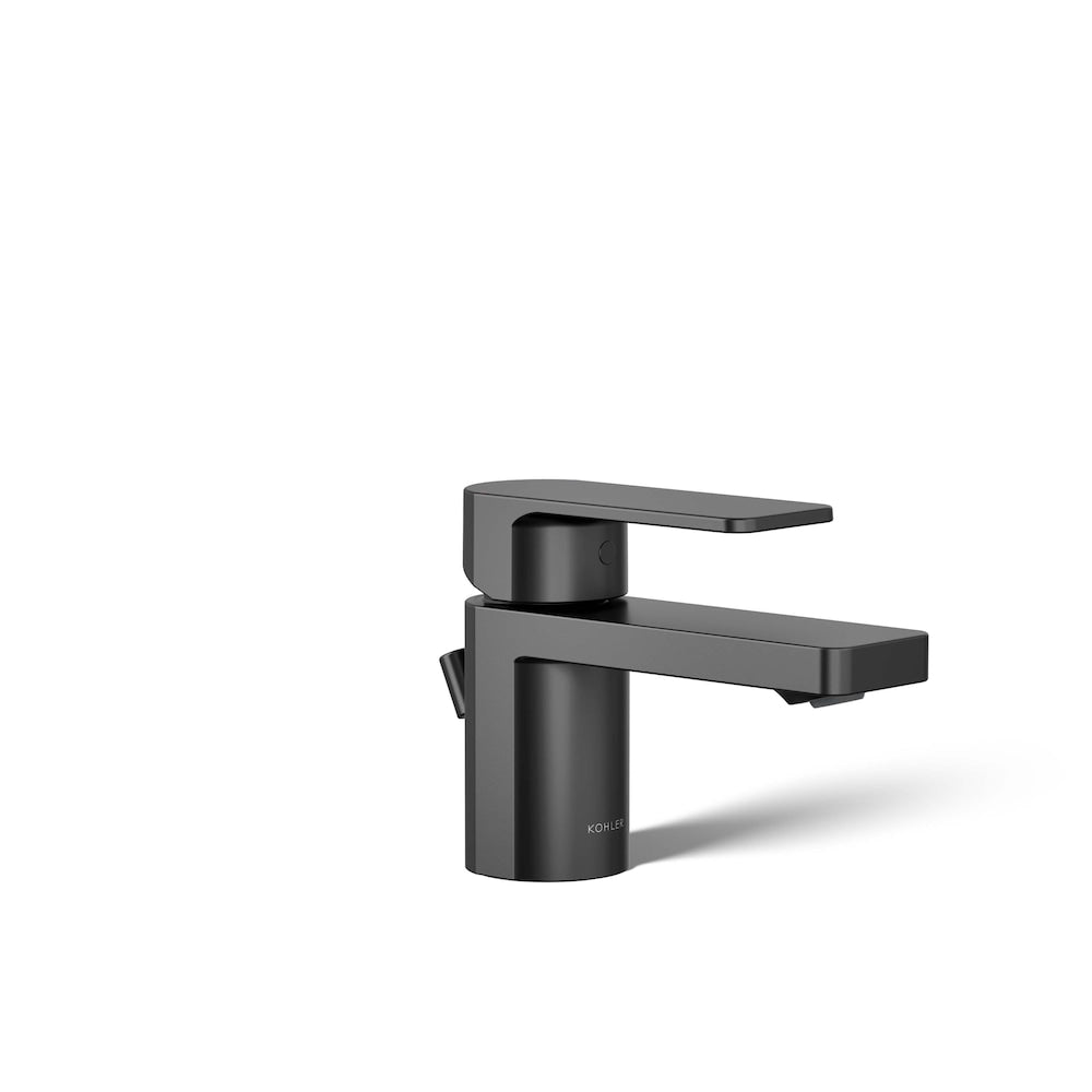 Parallel Single-handle bathroom sink faucet, black