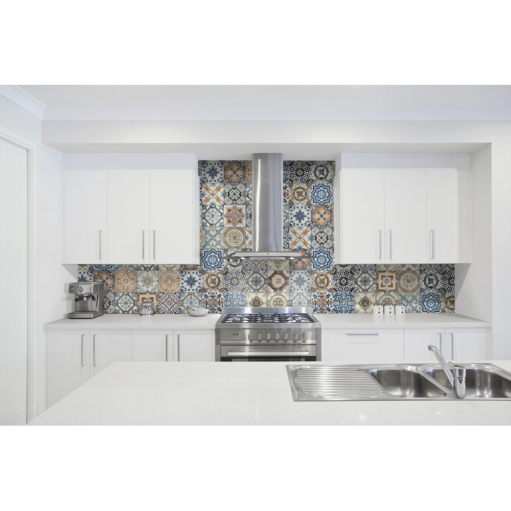 8-inch x 8-inch Medina Colour Mix Pressed Matte Porcelain Tile (10.76 sq.ft / case)