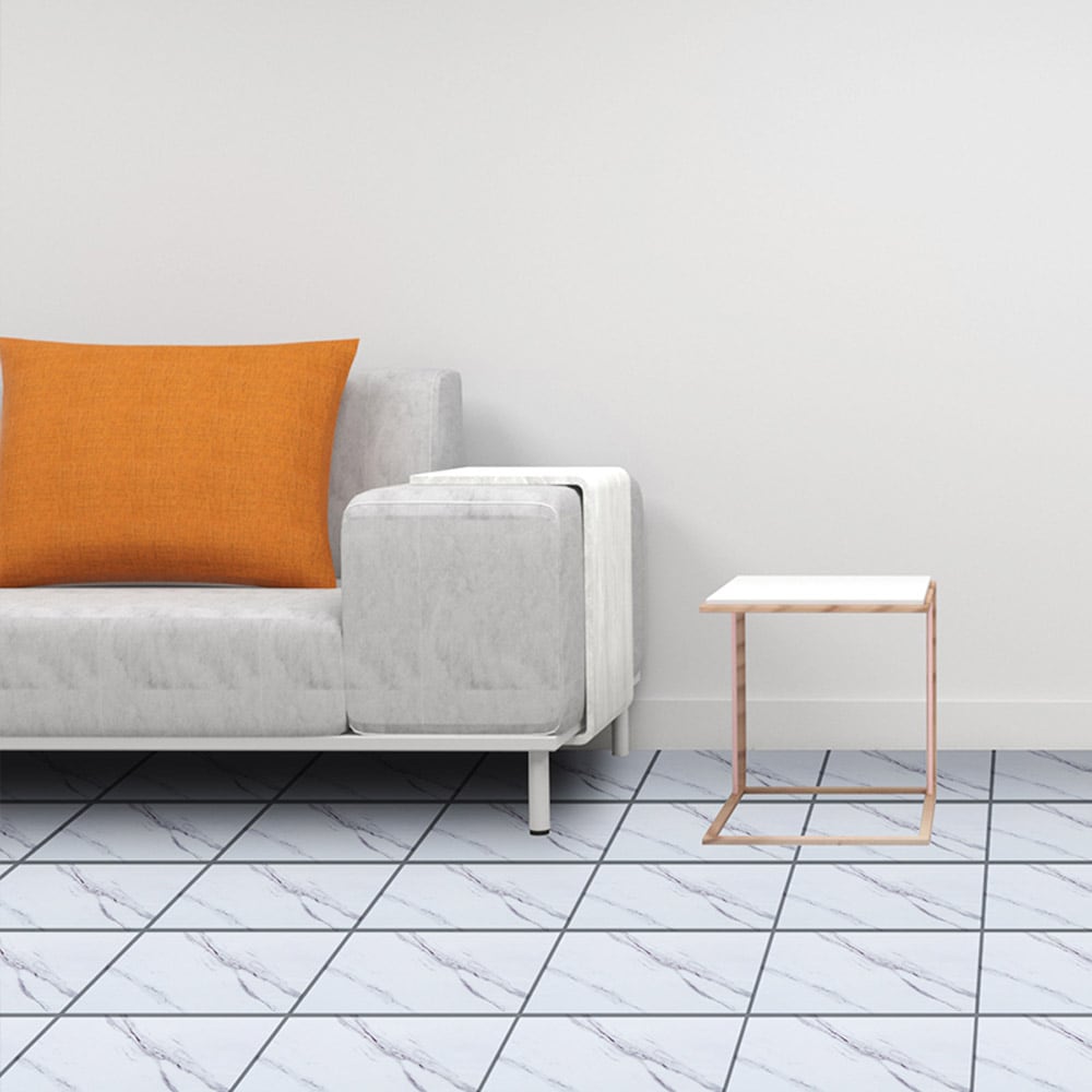 Falkirk Fermoy 12-inch x 24-inch White Peel and Stick Vinyl Tile Flooring (20 sq.ft./case)