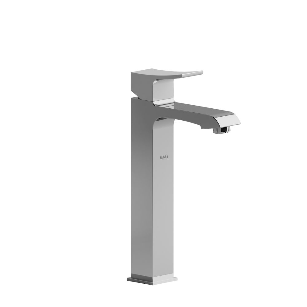 Robinet de lavabo haut à trou unique Zendo en chrome