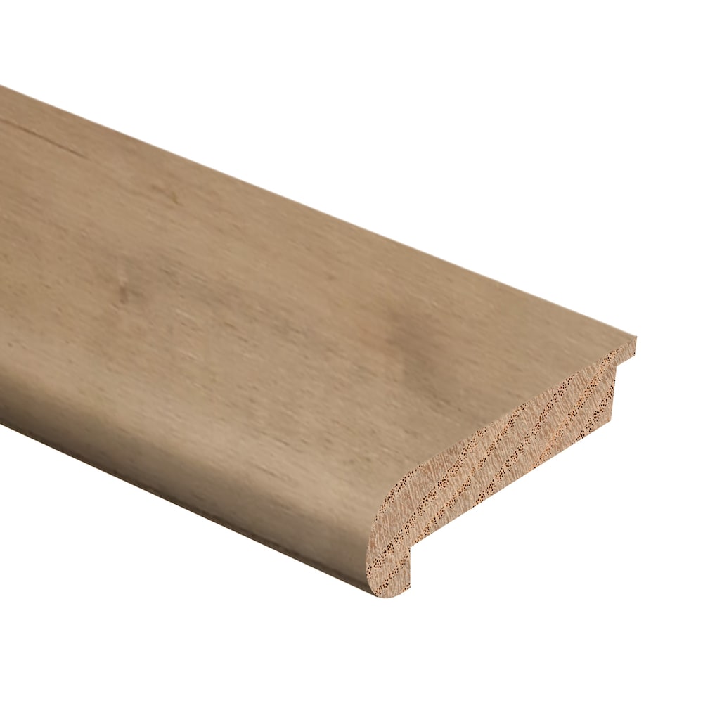 Moulure de nez de marche en bois dur affleurante en érable Bourbon de 1/2 po d'épaisseur x 2-3/4 po de largeur x 94 po de longueur