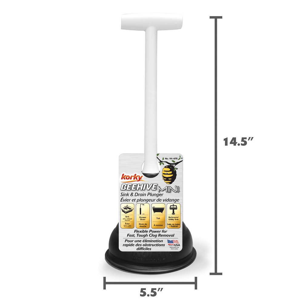 Beehive Mini Sink & Drain Plunger