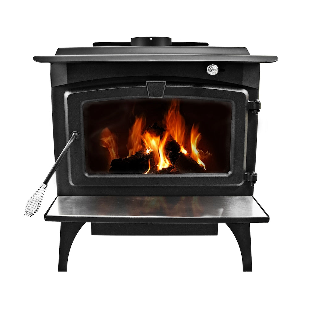 2,200 sq. ft. EPA Certified Wood Stove with Stainless Steel Ash Lip and Blower