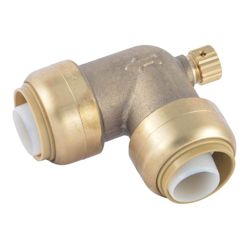 Coude SharkBite de 3/4 po avec drain