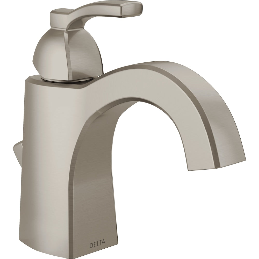 Flynn Single Handle Single Hole with Lever Centerset Bathroom Sink Faucet Deck Mount Stainless Steel