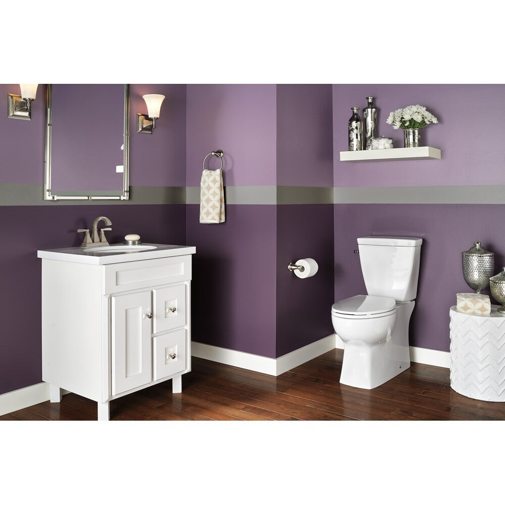 Robinet de lavabo de salle de bain à 2 poignées Lakewood en nickel brossé SpotShield