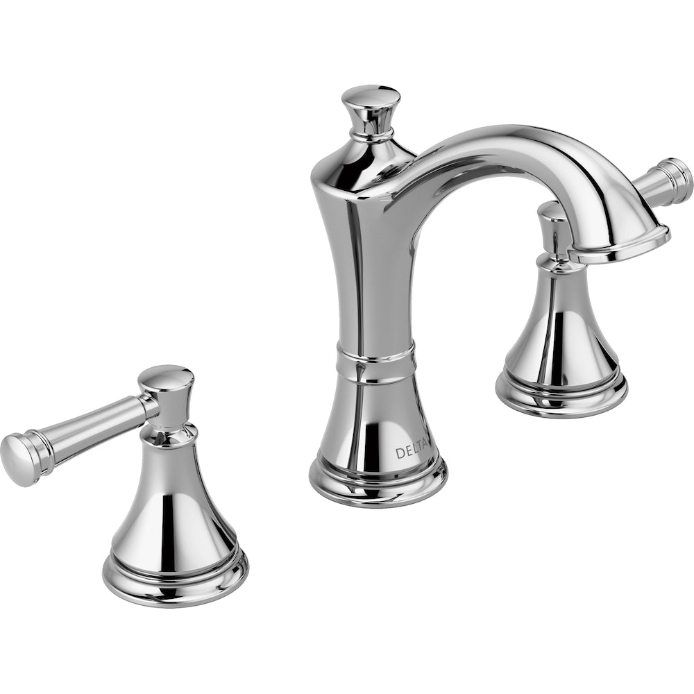 Robinet de salle de bain à deux poignées Valdosta en chrome
