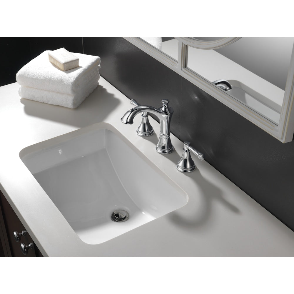 Robinet de salle de bain à deux poignées Valdosta en chrome
