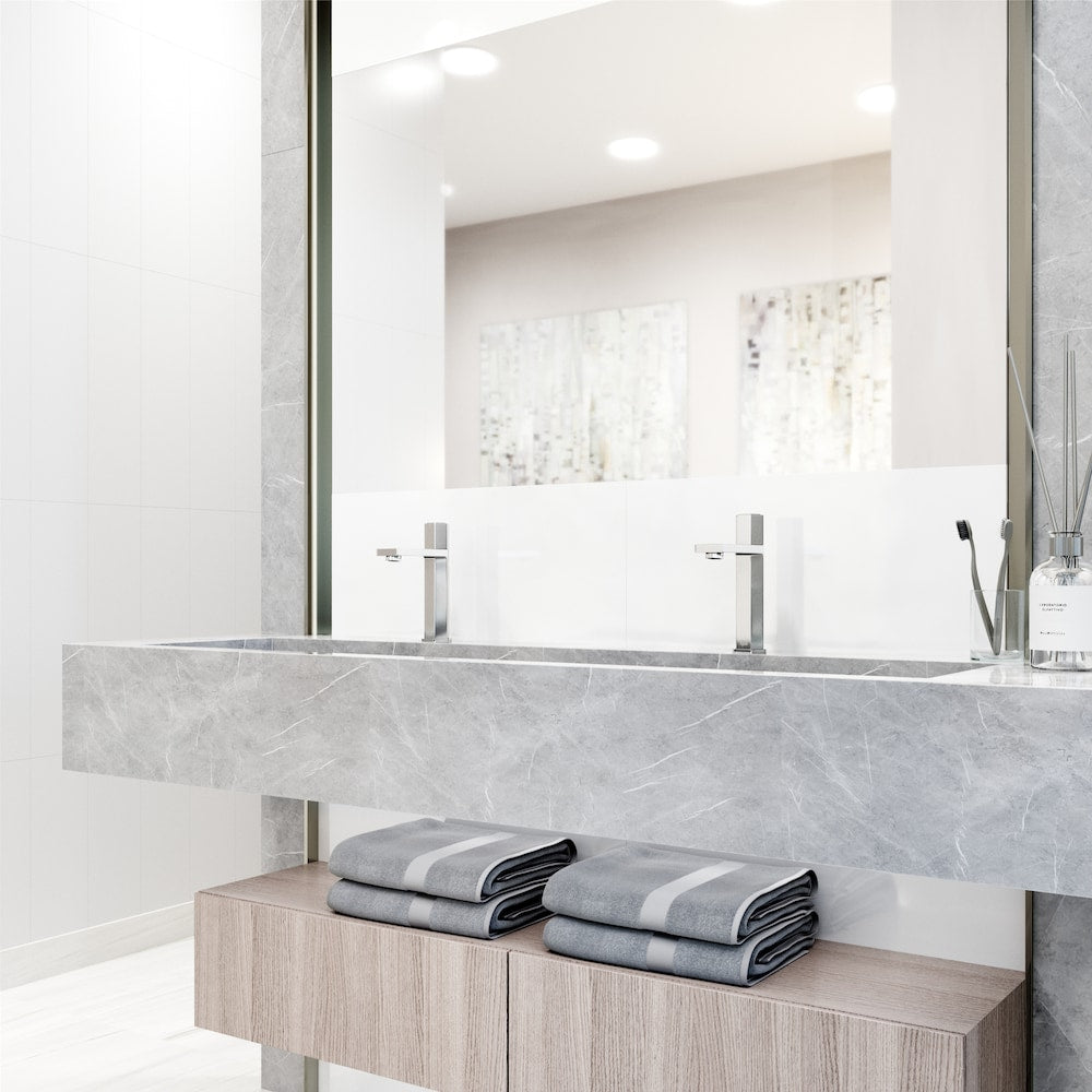 Robinet de salle de bain monotrou à poignée unique Nova en chrome