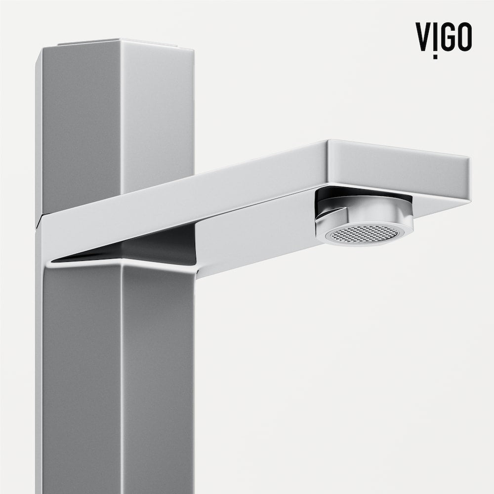 Robinet de salle de bain monotrou à poignée unique Nova en chrome
