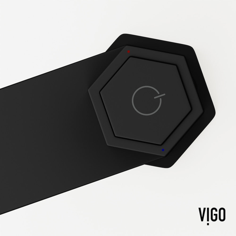 Robinet de salle de bain monotrou à poignée unique Nova en noir mat