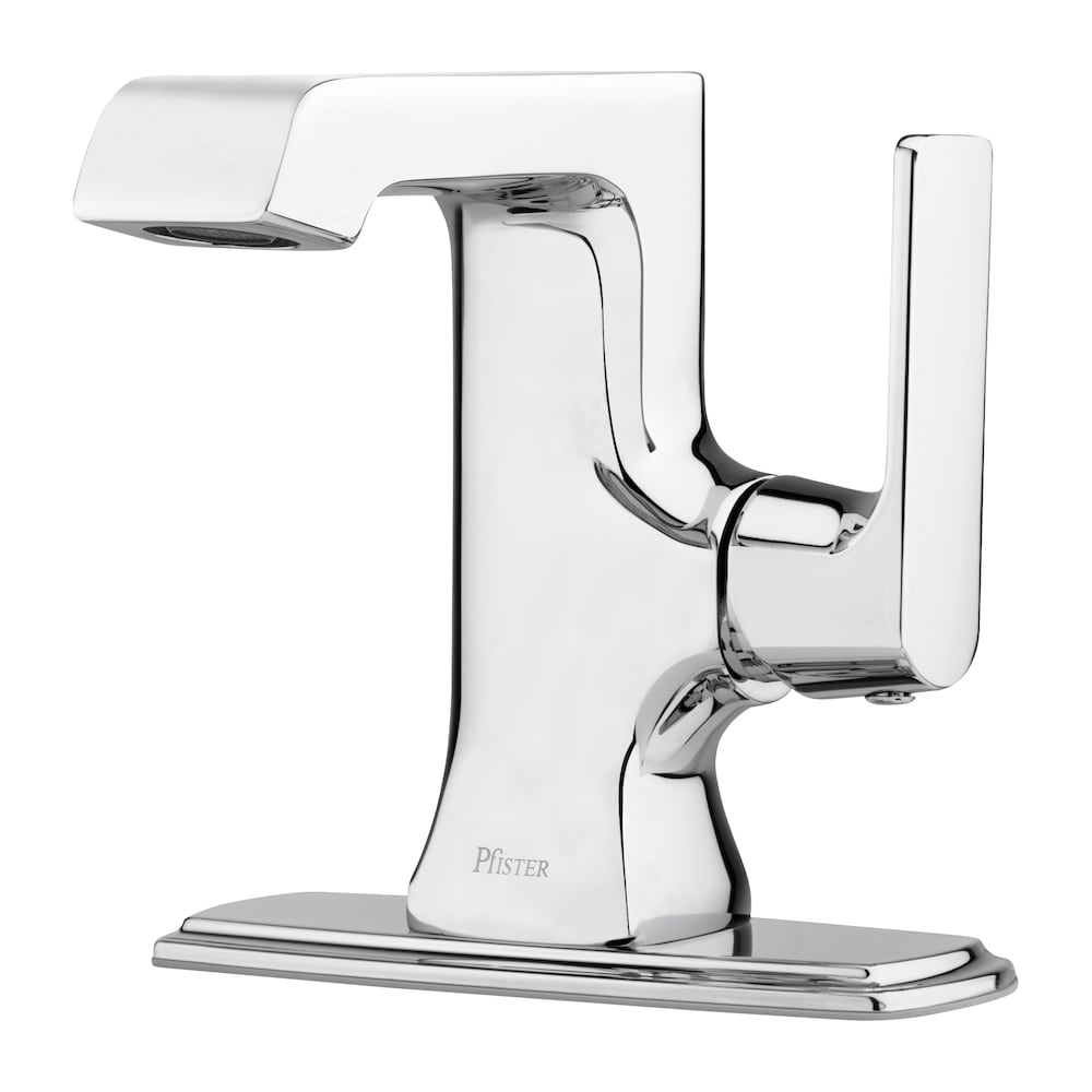 Robinet de lavabo de salle de bain à poignée unique Penn à 1 ou 3 trous en chrome poli