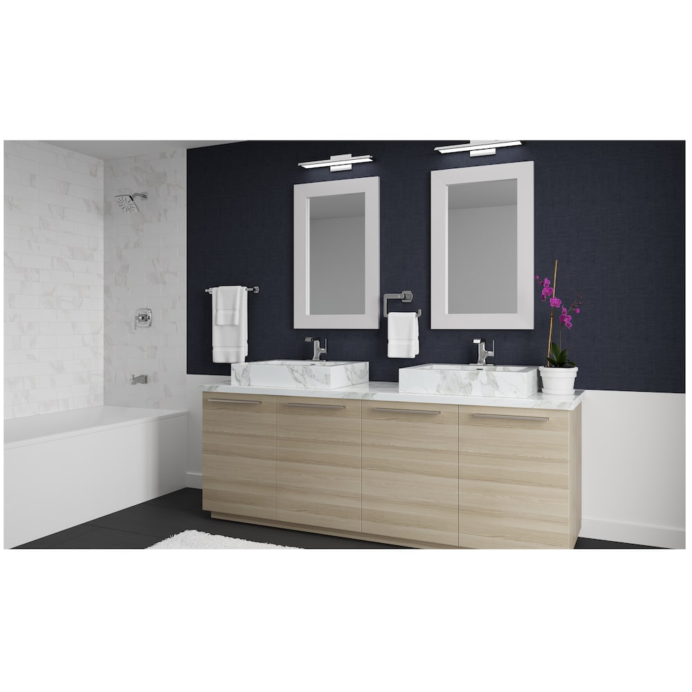 Robinet de lavabo de salle de bain à poignée unique Penn à 1 ou 3 trous en chrome poli