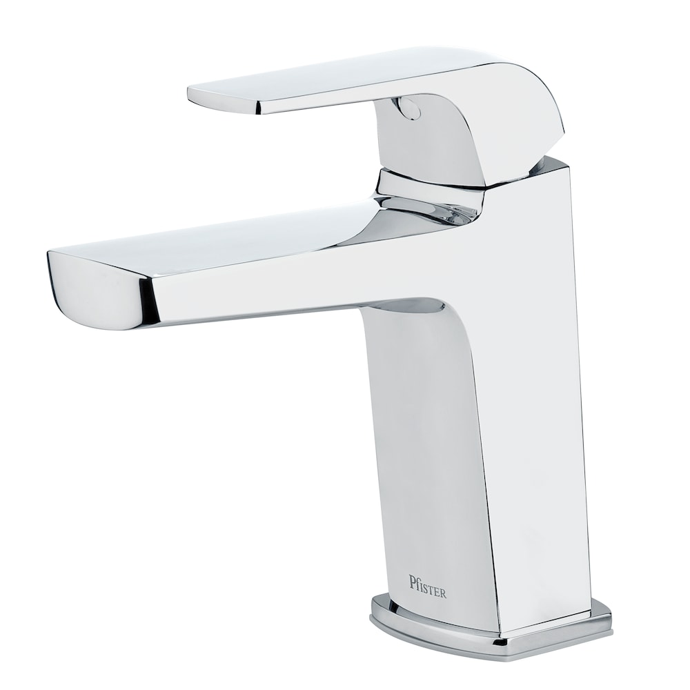 Robinet de lavabo de salle de bain à poignée unique Leen à 1 ou 3 trous en chrome poli