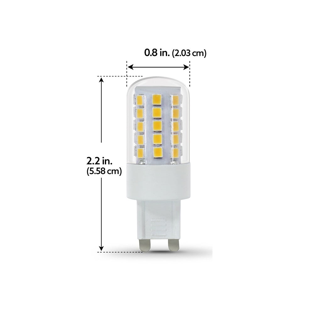 Ampoule LED spécialisée à culot G9 à intensité variable équivalente à 40 W T4 lumière du jour