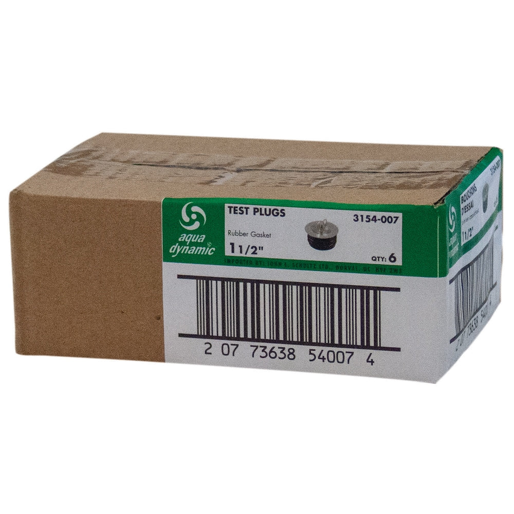 Test Plug 1-1/2 inch Pack of 6