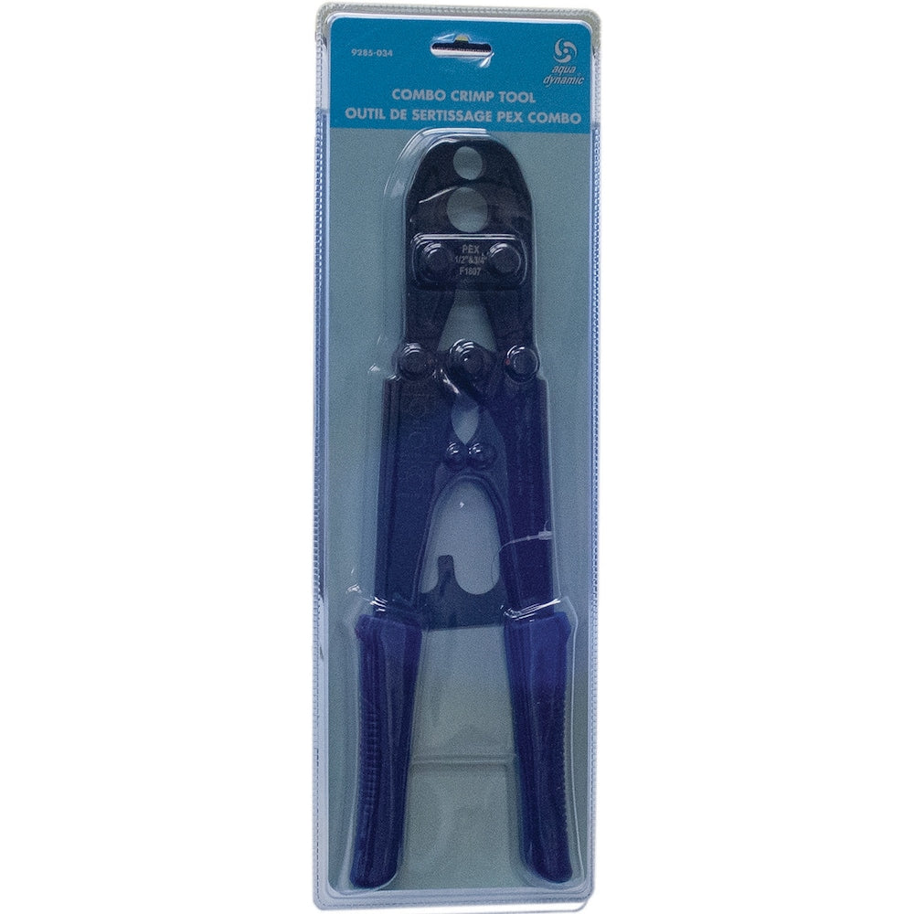 Outil de sertissage combiné de tuyaux Pex de 1/2 et 3/4 pouces pour anneaux de sertissage en cuivre