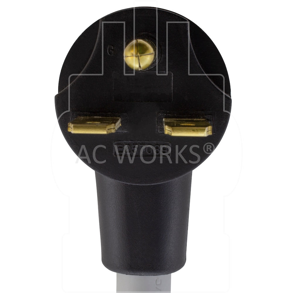 1FT 30A 3-Prong 6-30P Commercial HVAC Plug to L6-20R Locking Female Connector