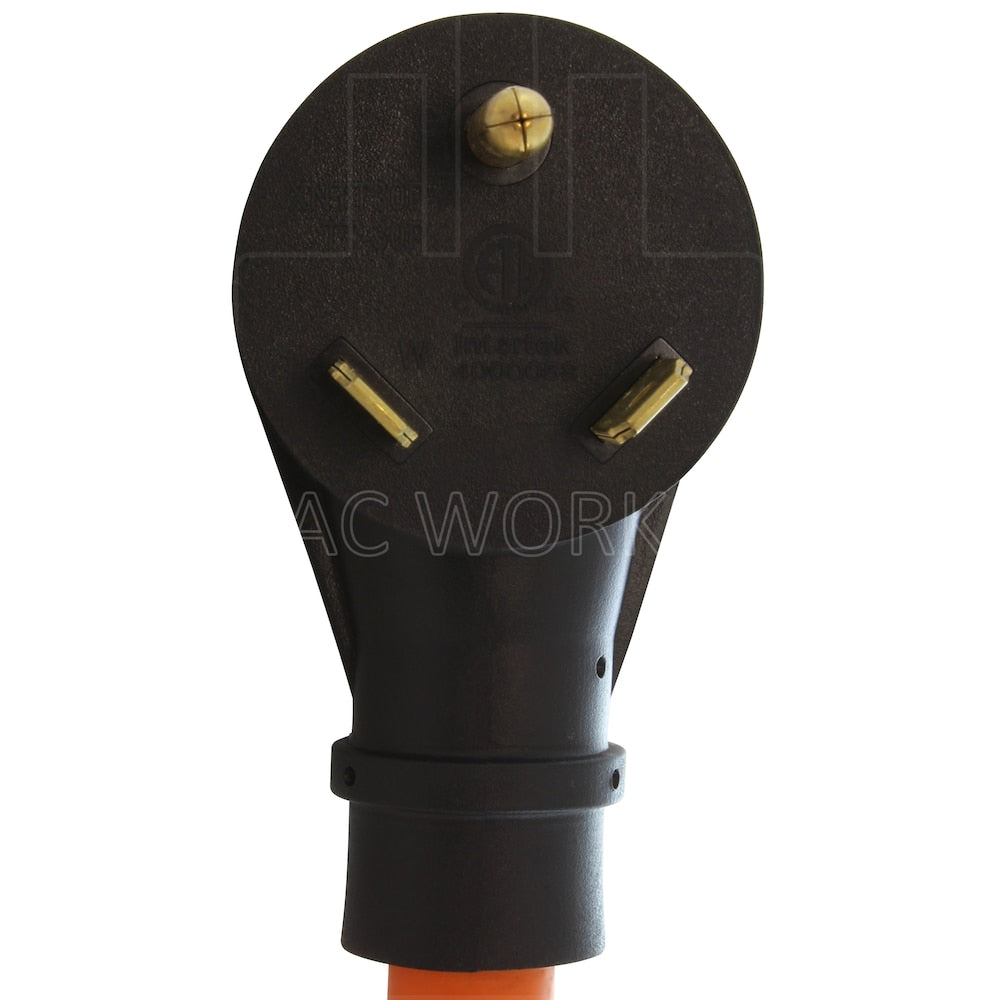 1.5FT 30A RV TT-30P Plug to 15/20A T-Blade Home Outlet with 20A Breaker