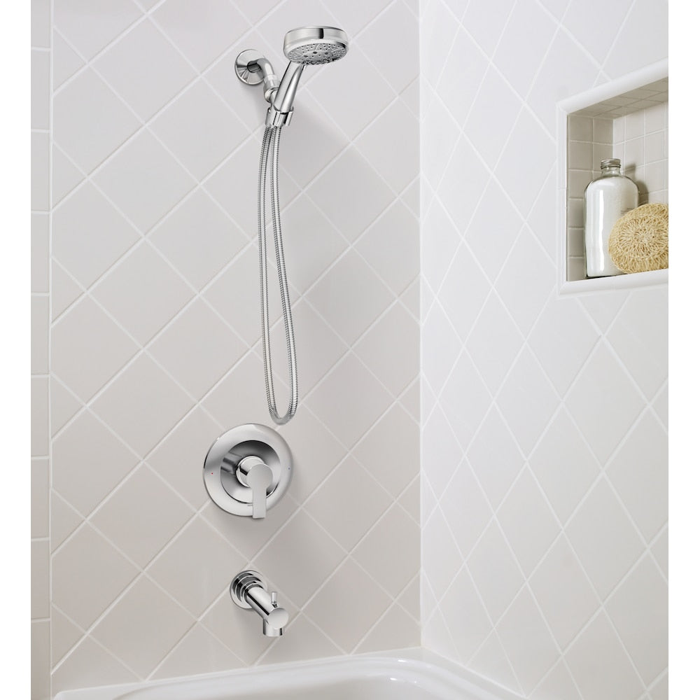 Douche de baignoire à 1 poignée Meena en chrome