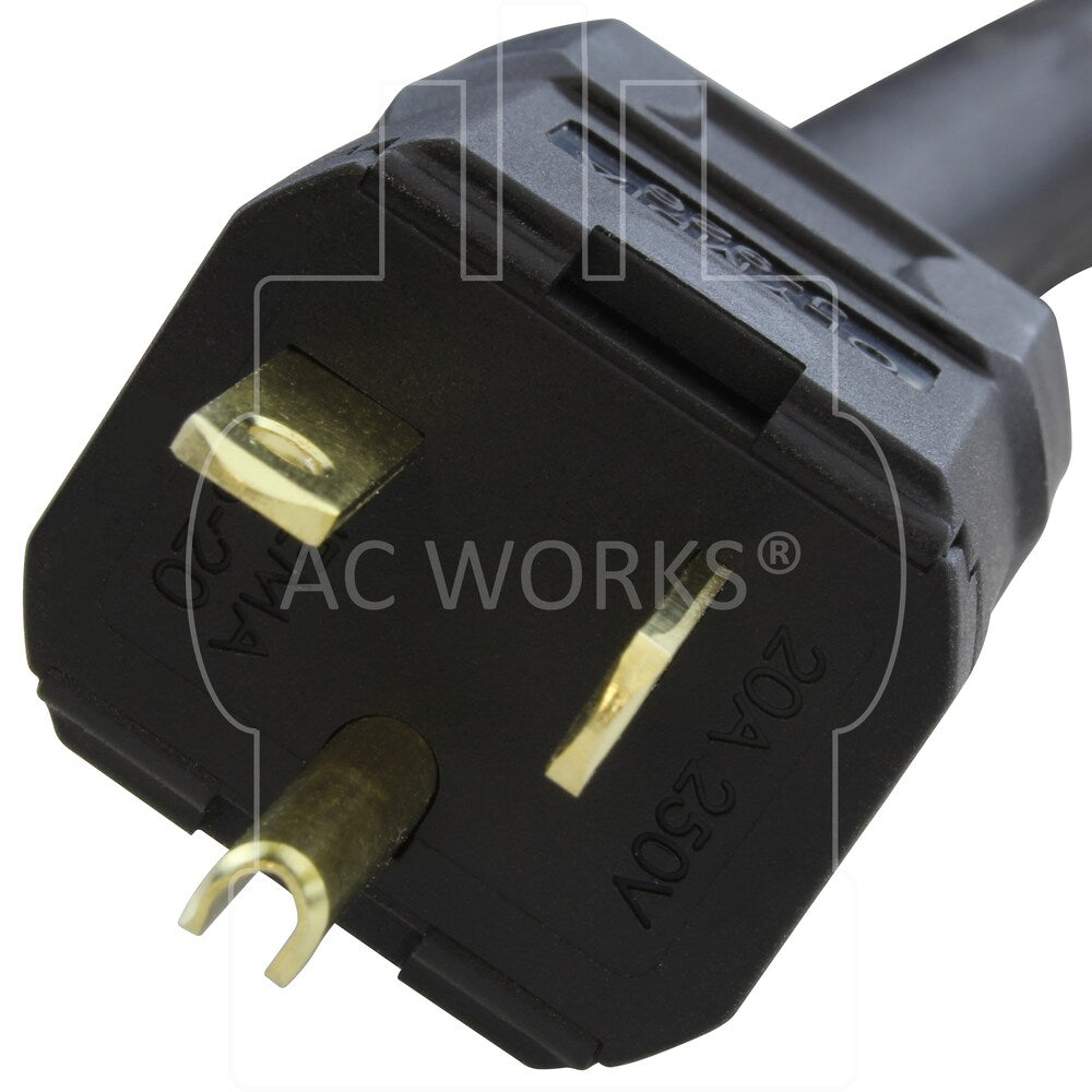 100ft SOOW 10 Gauge NEMA 6-20 20A 250V Super Duty Outdoor Rubber Extension Cord