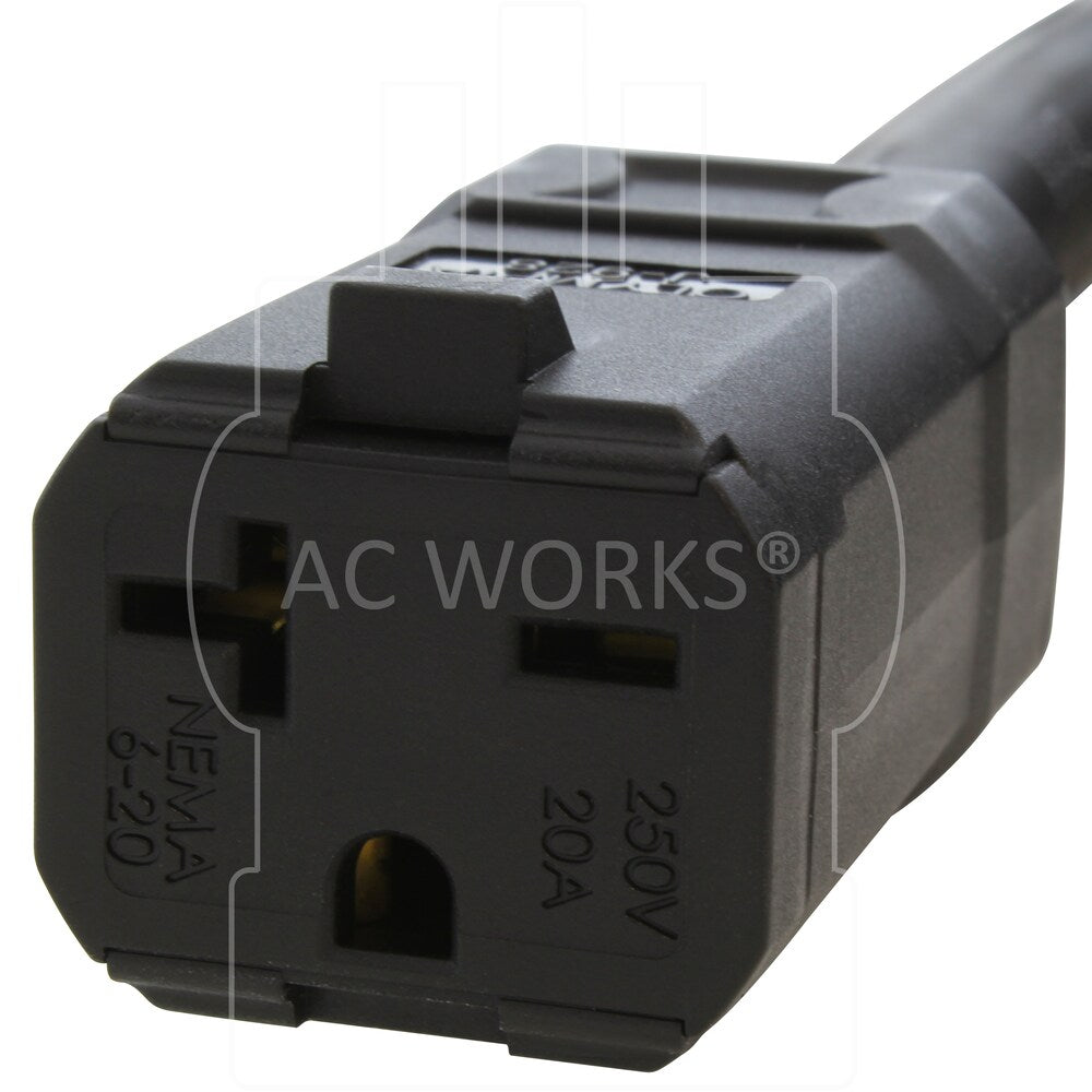 100ft SOOW 10 Gauge NEMA 6-20 20A 250V Super Duty Outdoor Rubber Extension Cord