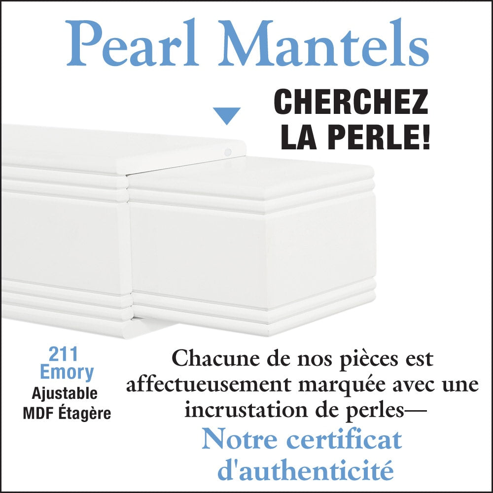 L'étagère de cheminée réglable Emory