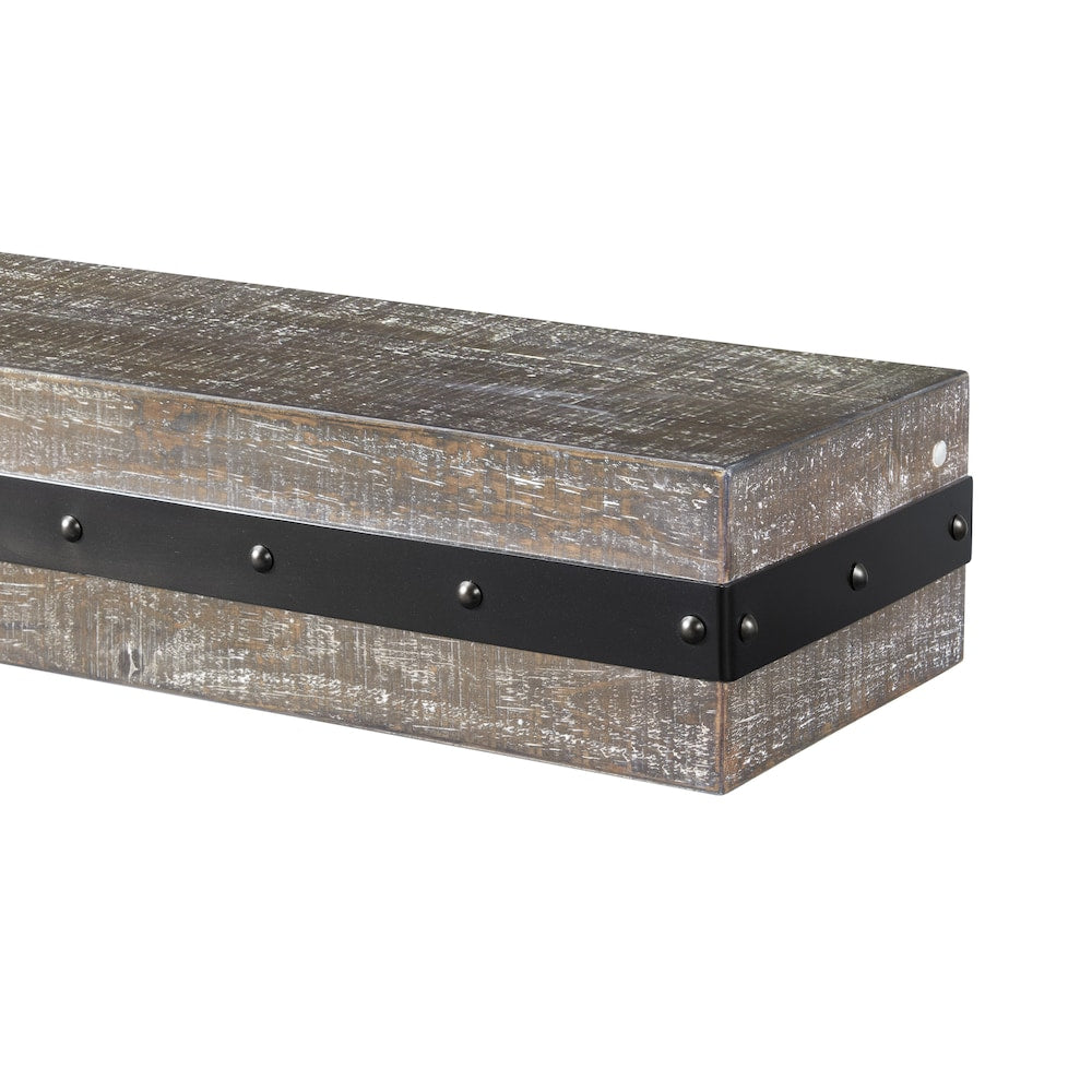 Étagère de cheminée Bedford 72" avec finition Gristmill
