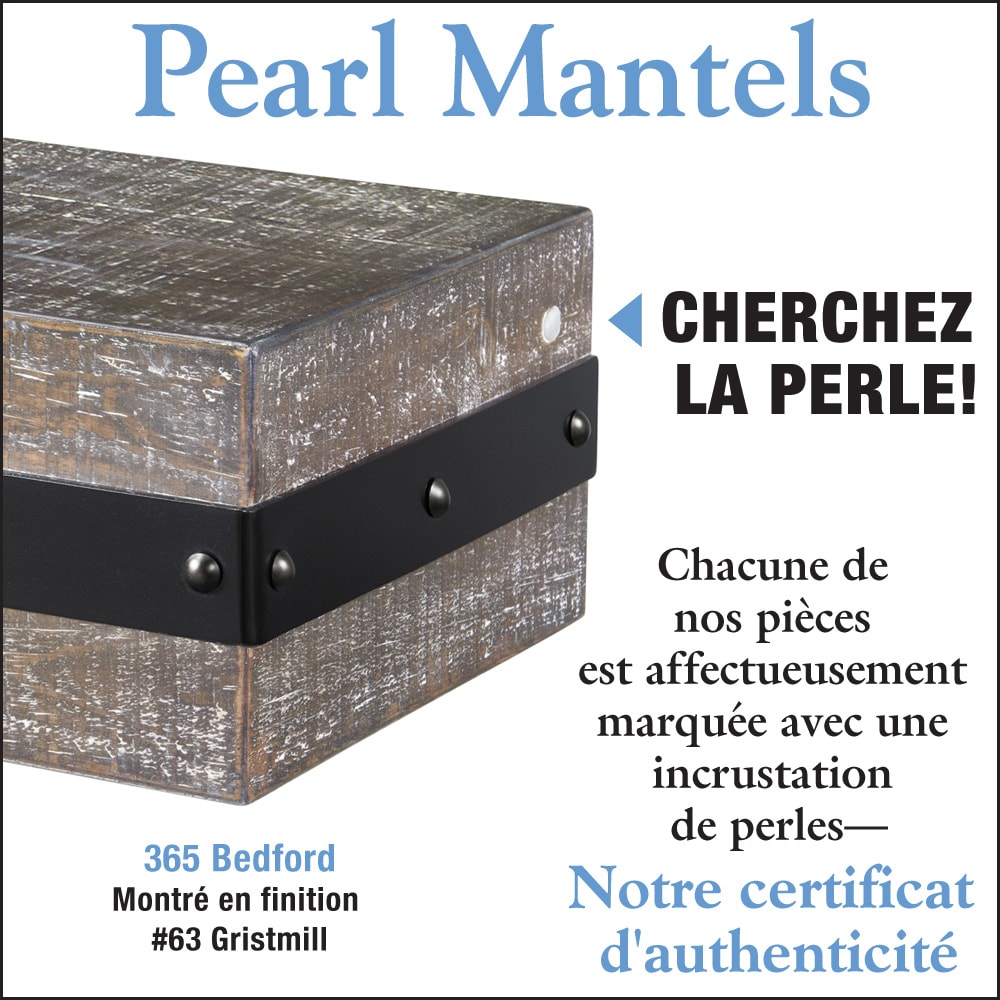 Étagère de cheminée Bedford 72" avec finition Gristmill